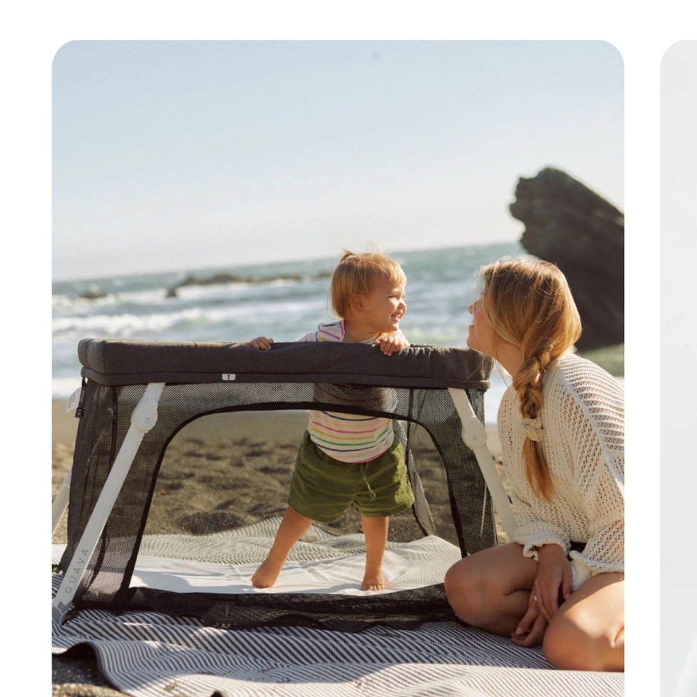Portable Black Playpen for Kids